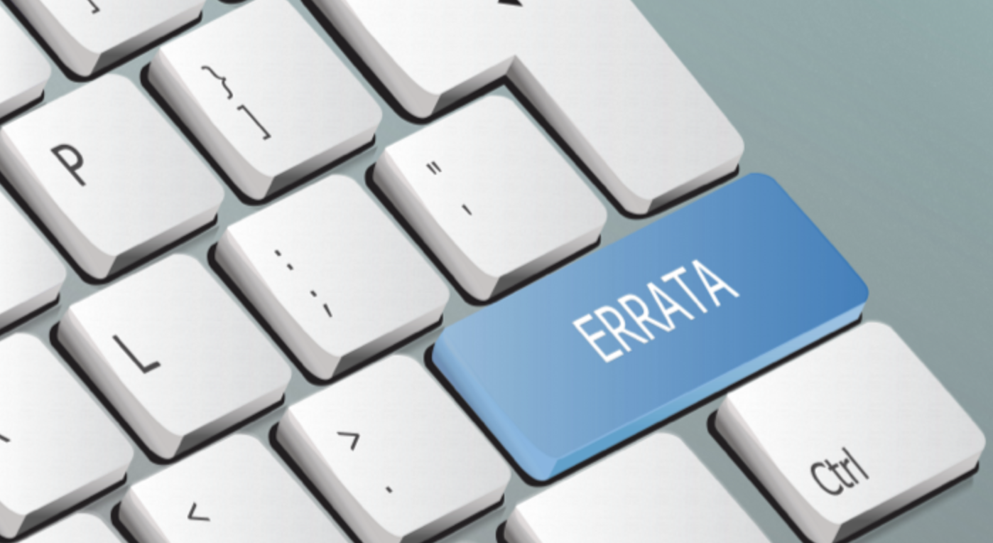 Errata