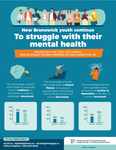 Infographic - New Brunswick youth continue to struggle with their ...